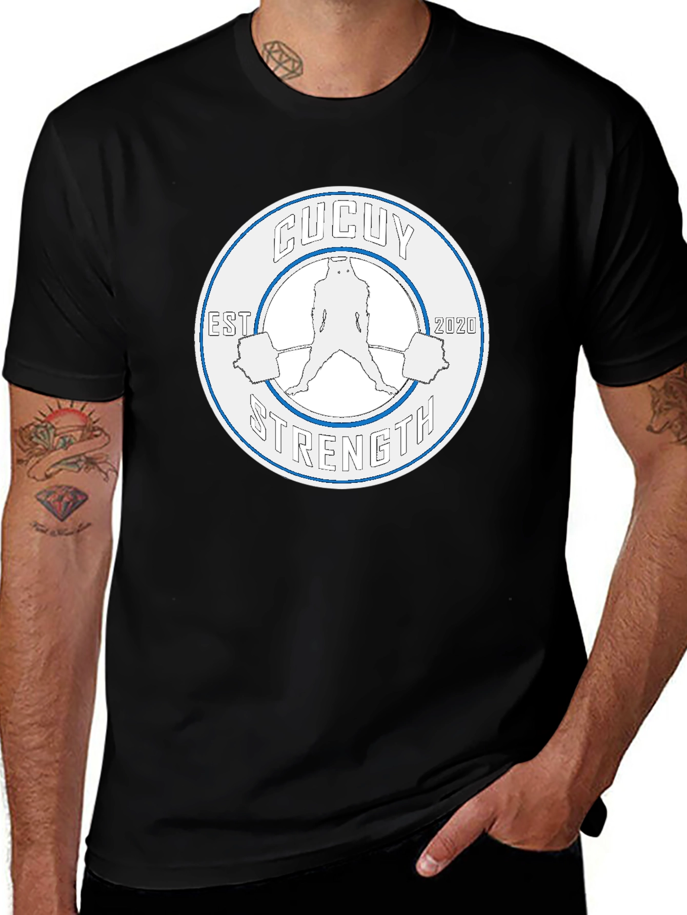 Cucuy Strength Black Graphic T-Shirt