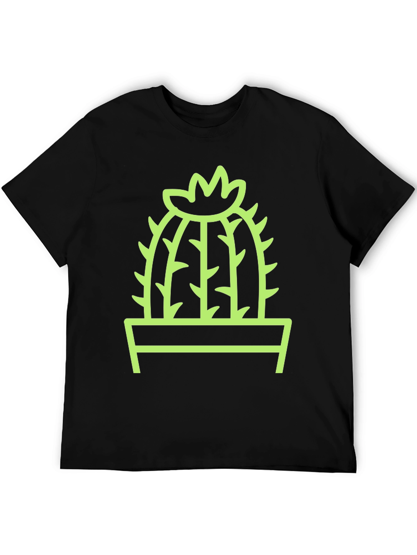 Cactus Graphic Tee - Modern Plant Lover Style