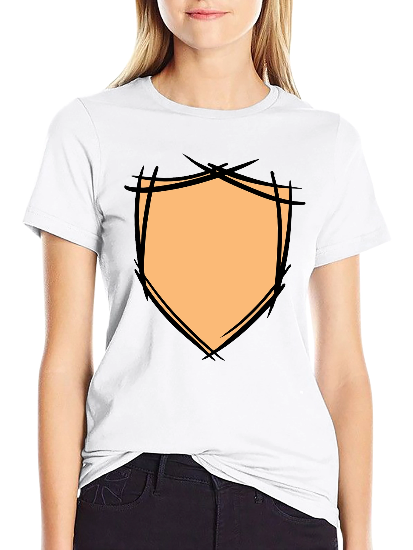 Graphic Shield Tee - Modern Black T-Shirt