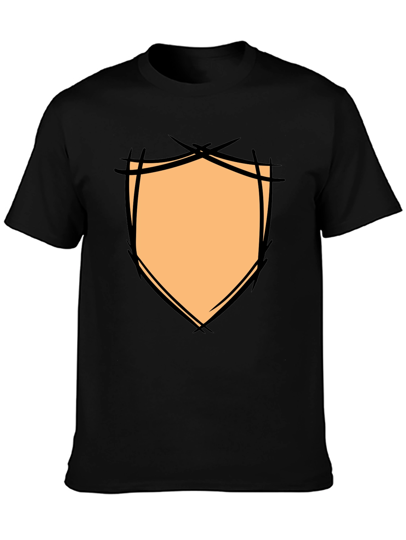 Graphic Shield Tee - Modern Black T-Shirt