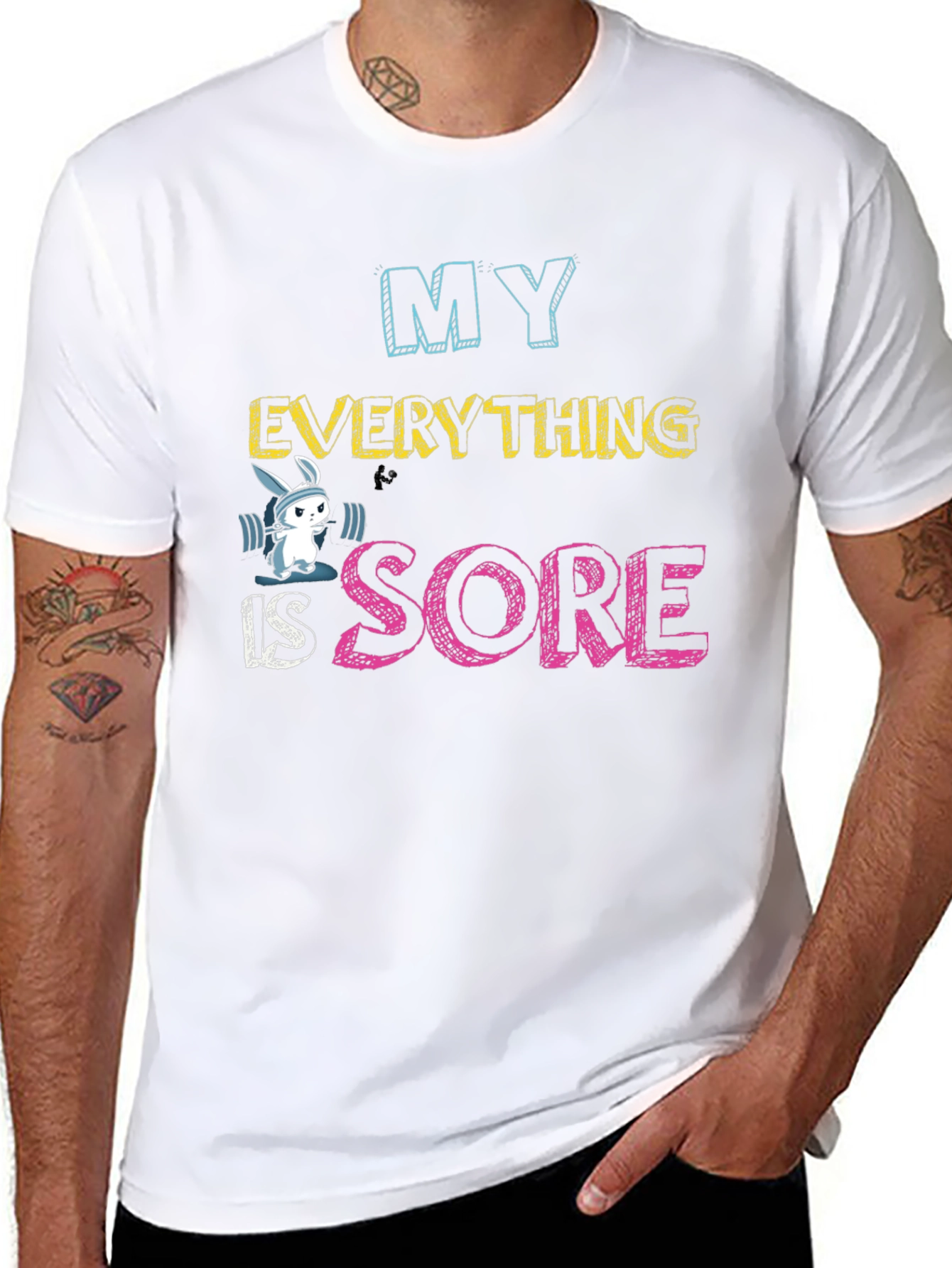 My Everything is Sore Funny Workout Tee
