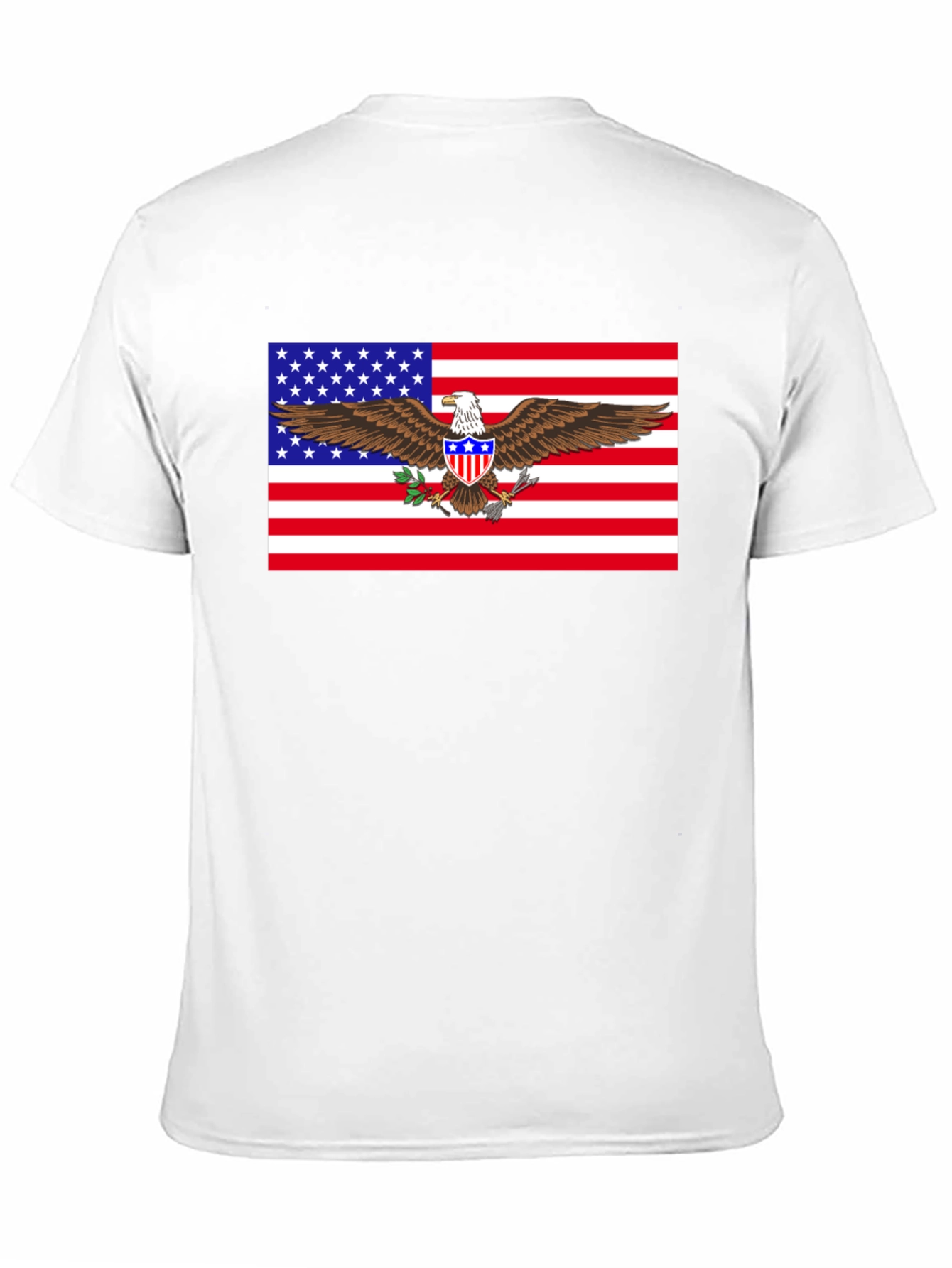American Flag Eagle Graphic T-Shirt