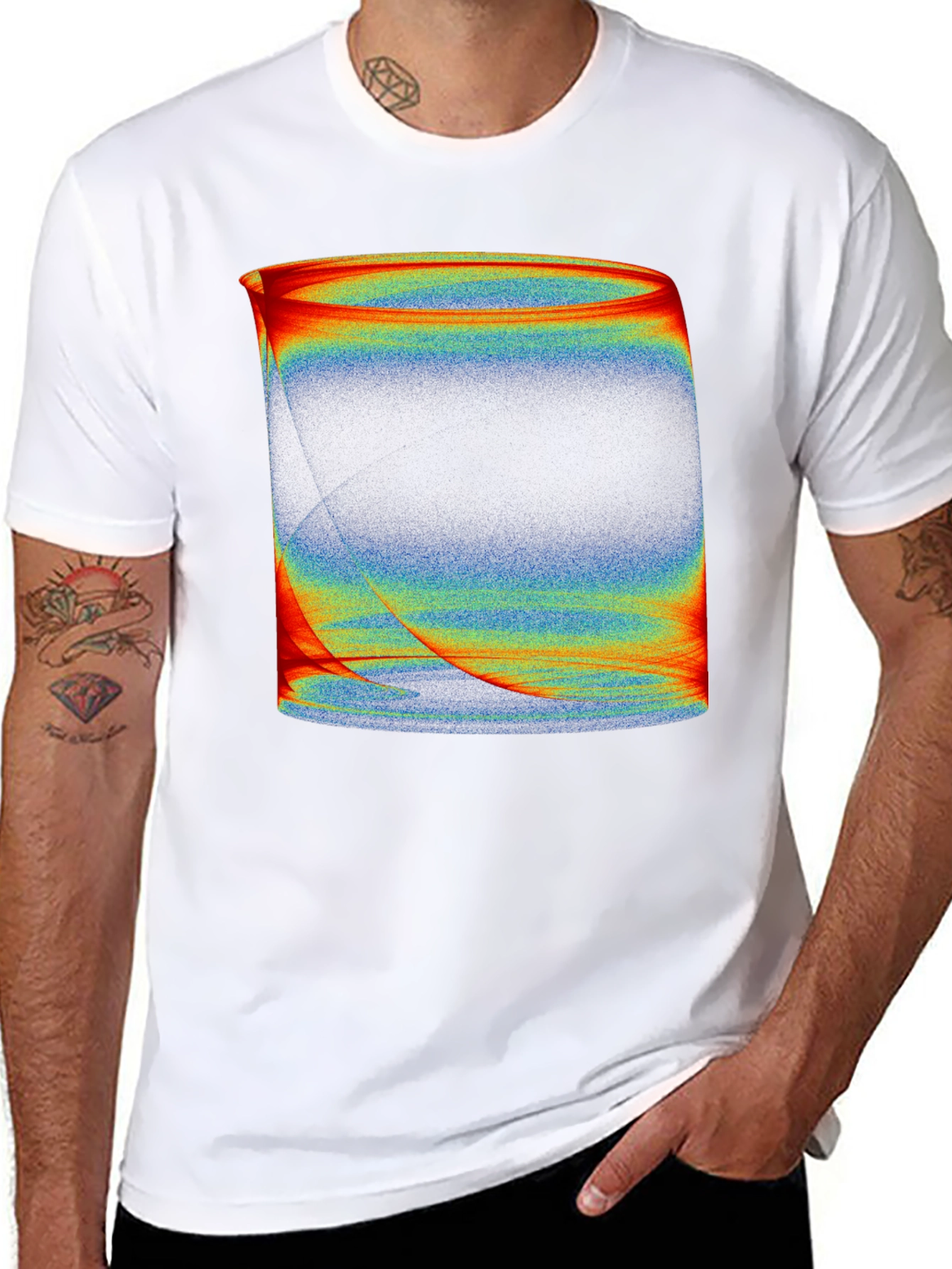Abstract Art Black T-Shirt - Modern Graphic Tee