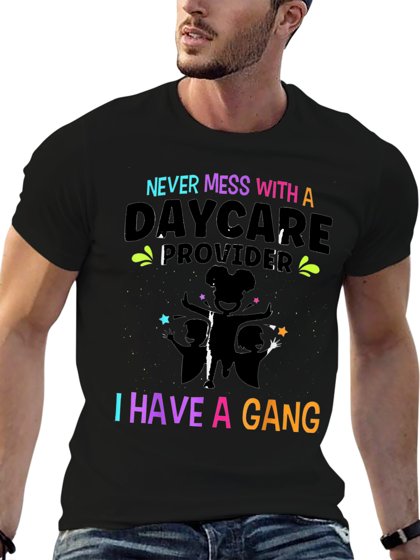 Daycare Provider Gang T-Shirt - Funny Teacher Tee