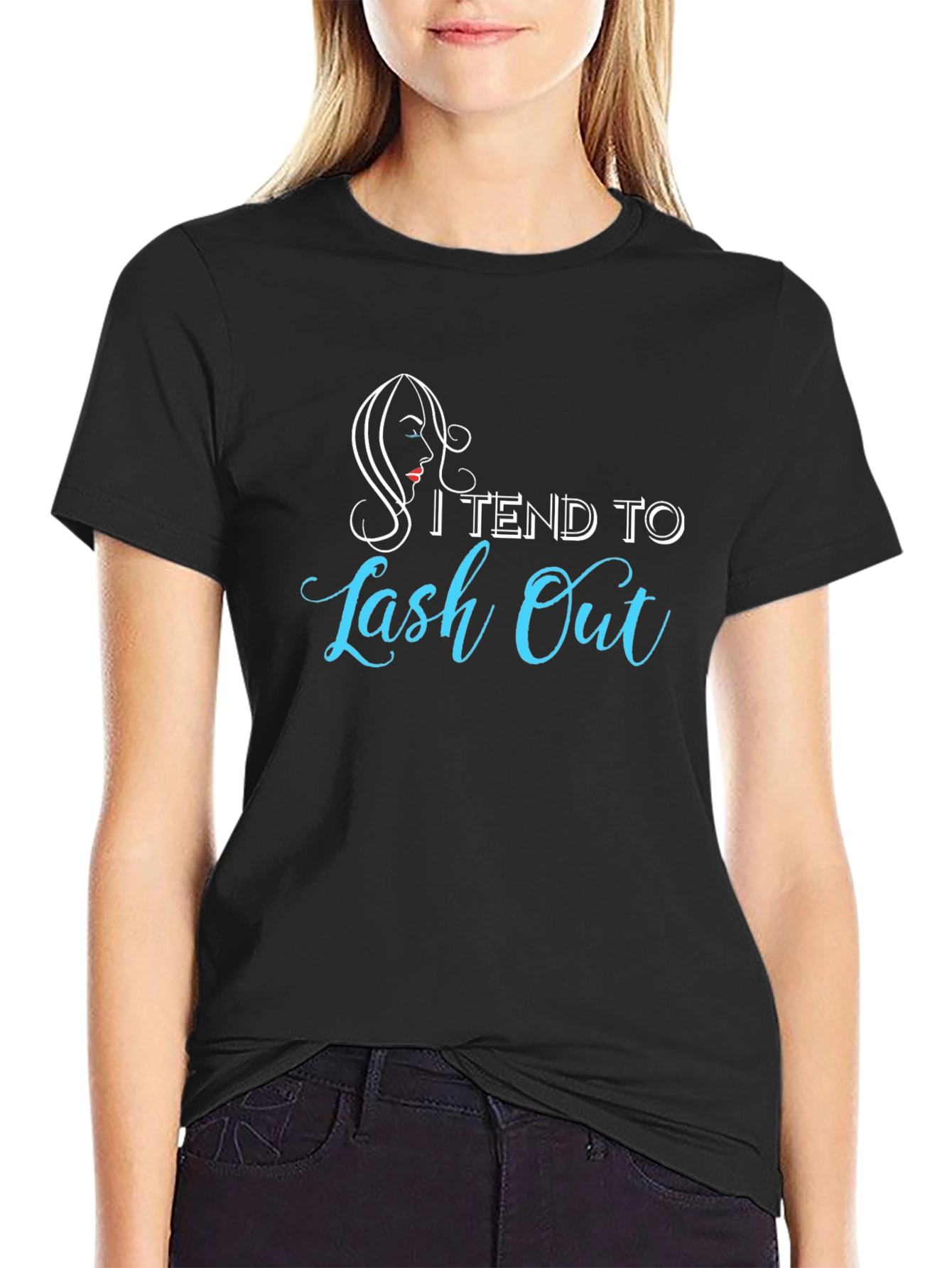 I Tend To Lash Out Black T-Shirt