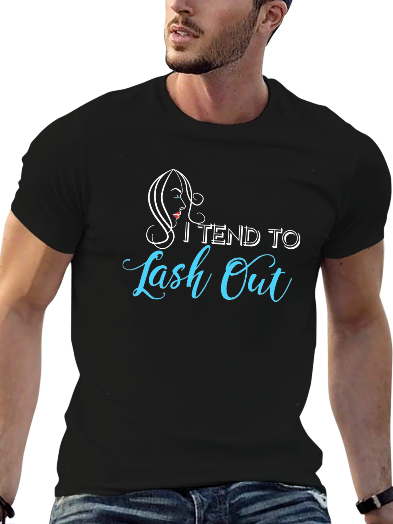 I Tend To Lash Out Black T-Shirt