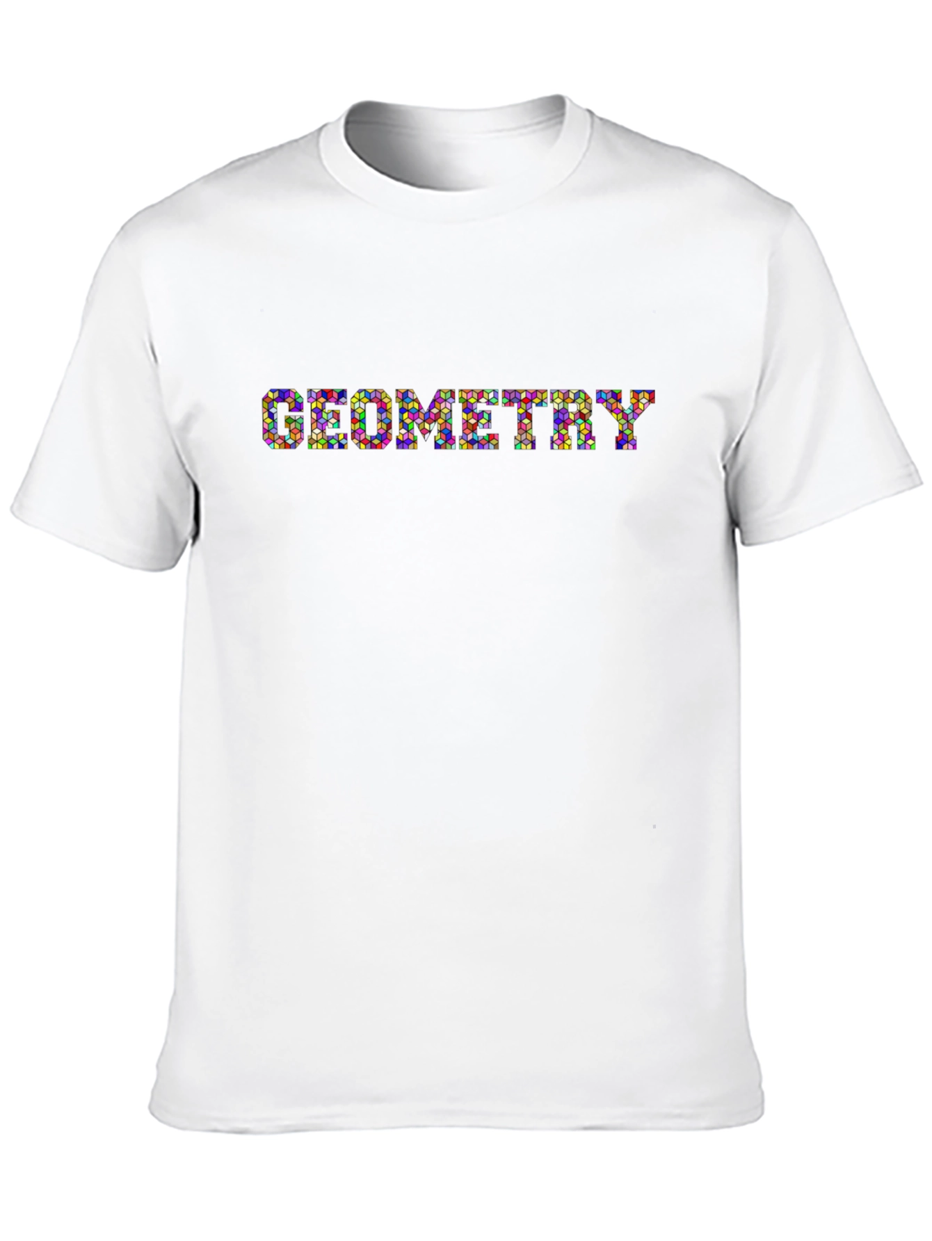 Geometry Mosaic Tee - Mens Black Cotton T-Shirt