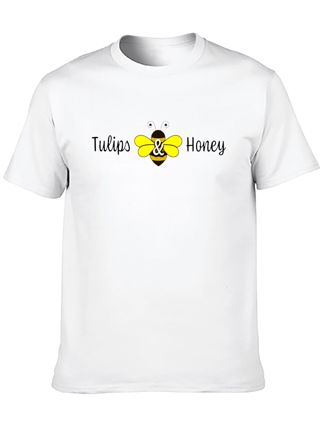 Tulips & Honey Bee Graphic T-Shirt