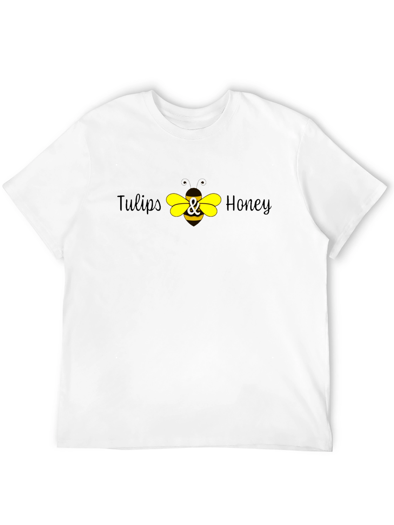 Tulips & Honey Bee Graphic T-Shirt