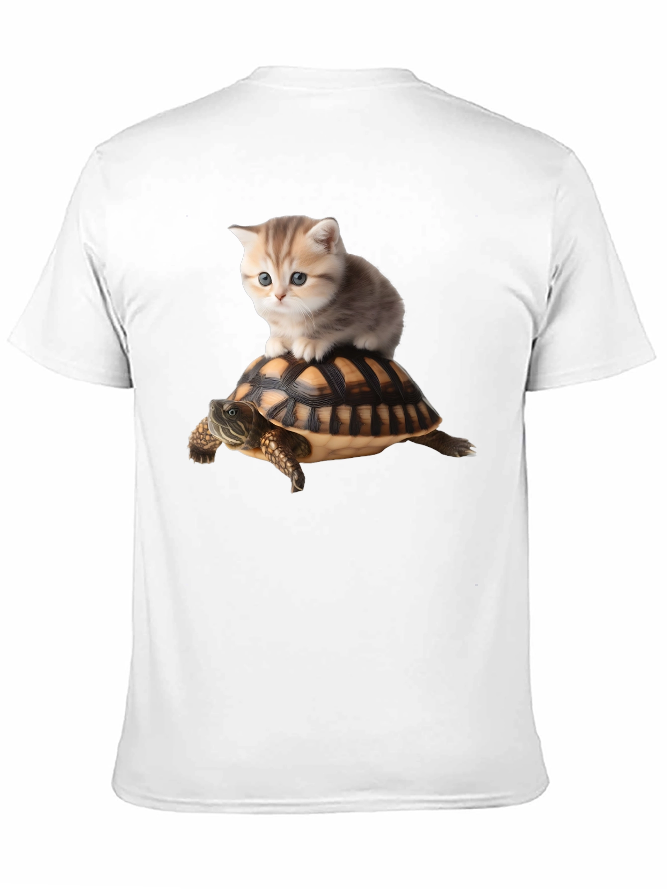 Cat Riding Turtle T-Shirt