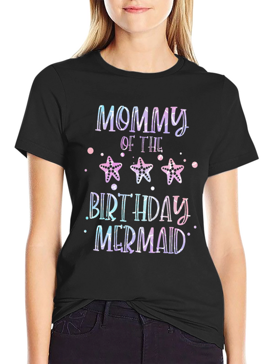 Mommy of the Birthday Mermaid T-Shirt