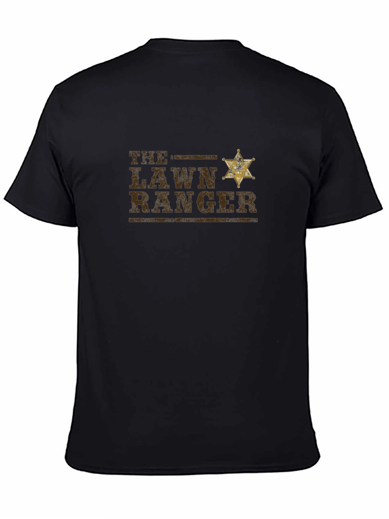 Lawn Ranger Graphic T-Shirt - Black Cotton Tee