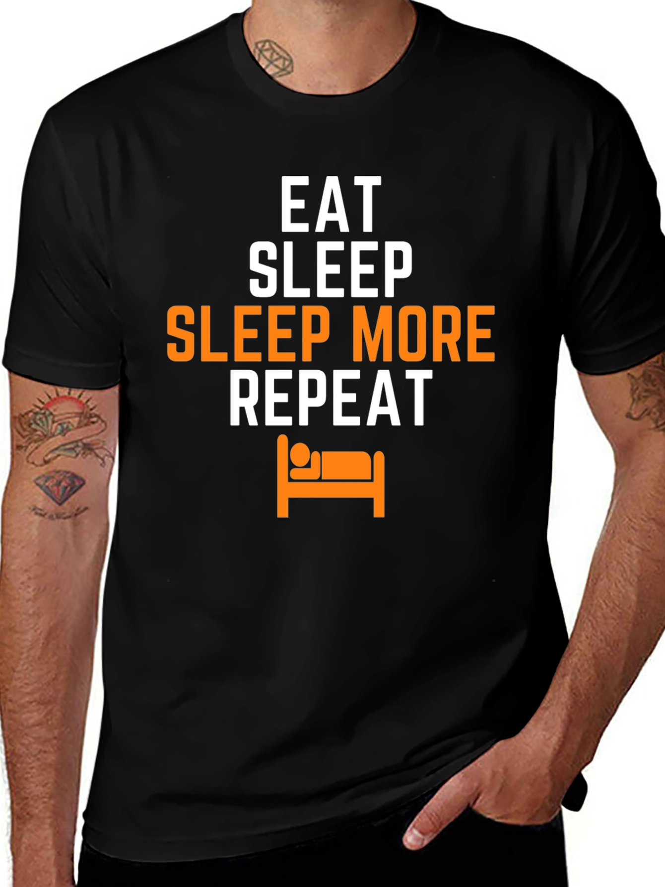 Eat Sleep Sleep More Repeat Graphic Tee