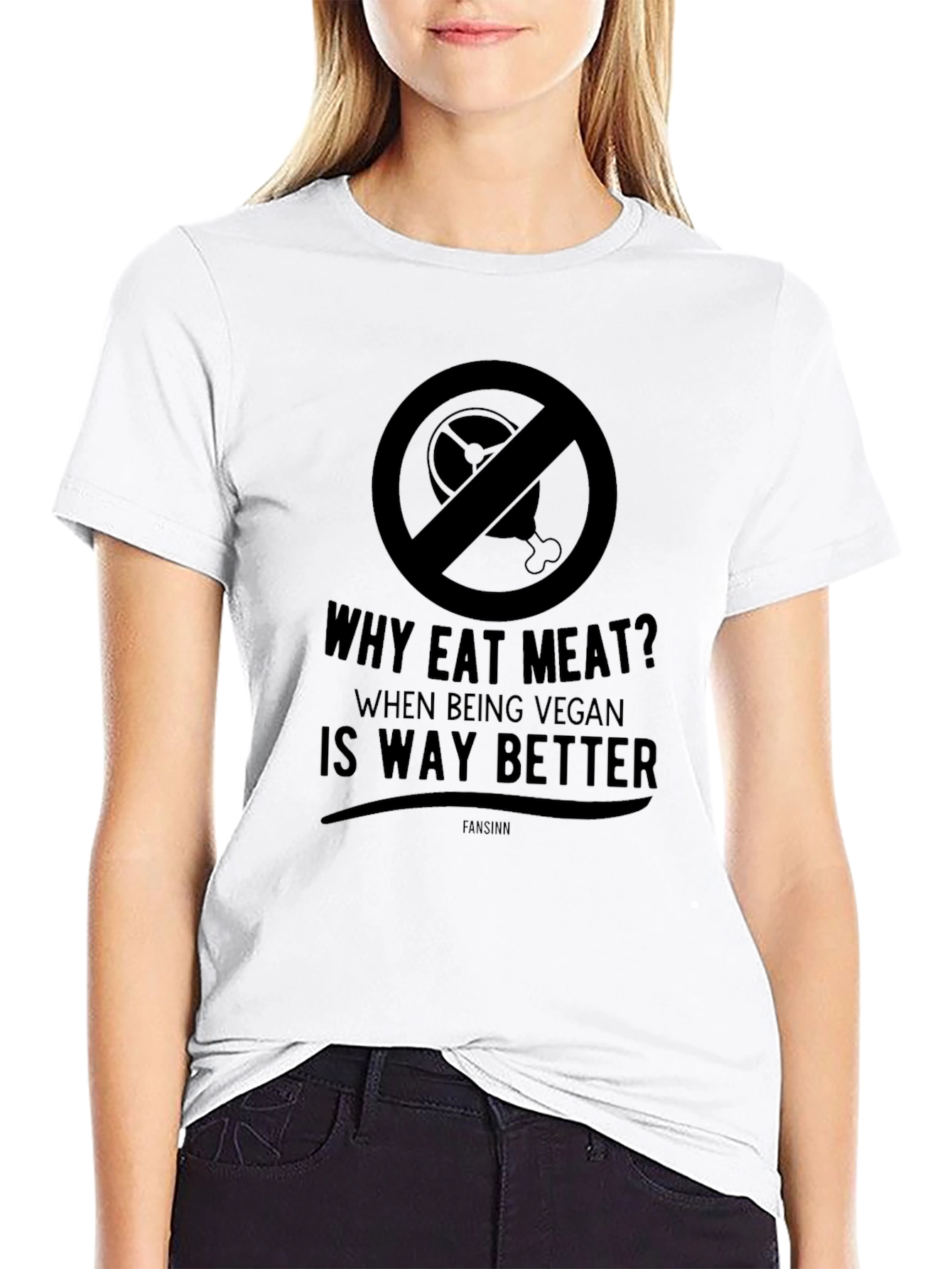 Vegan Lifestyle Graphic Tee - Why Eat Meat T-Shirt