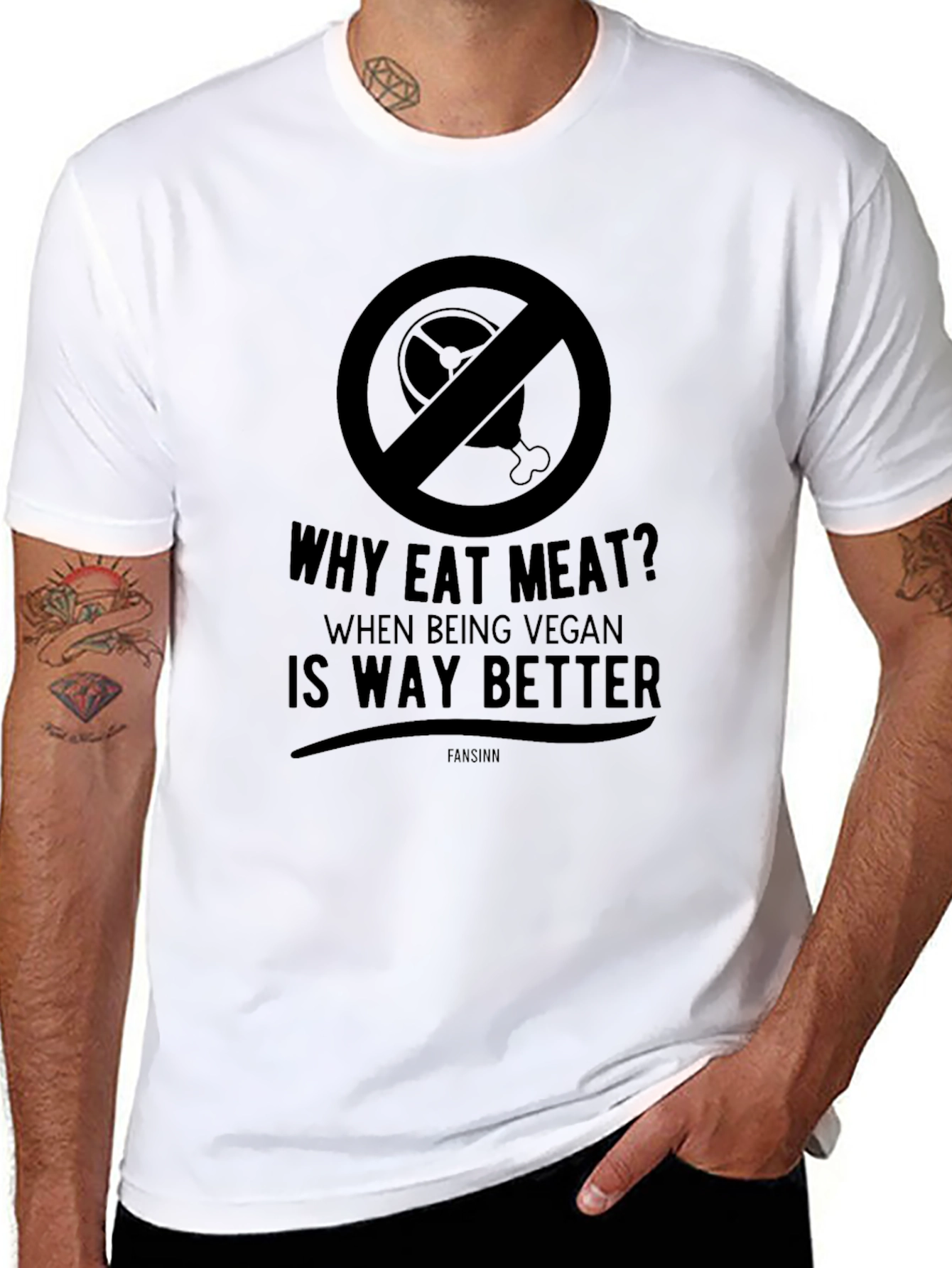 Vegan Lifestyle Graphic Tee - Why Eat Meat T-Shirt