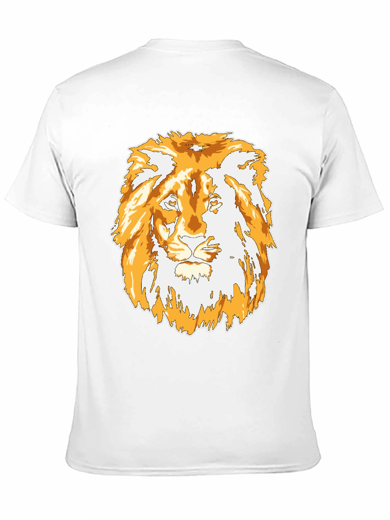 Lion Graphic Black T-Shirt - Mens Casual Tee