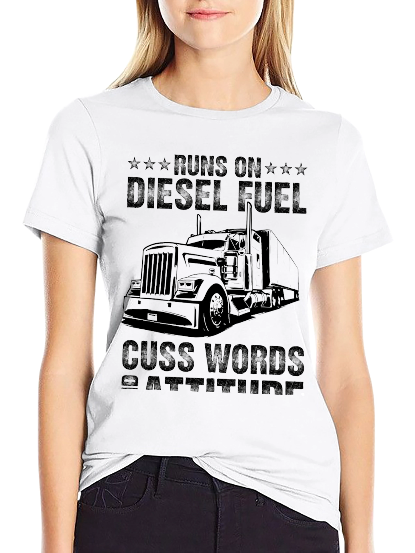 Diesel Fuel & Cuss Words Trucker T-Shirt