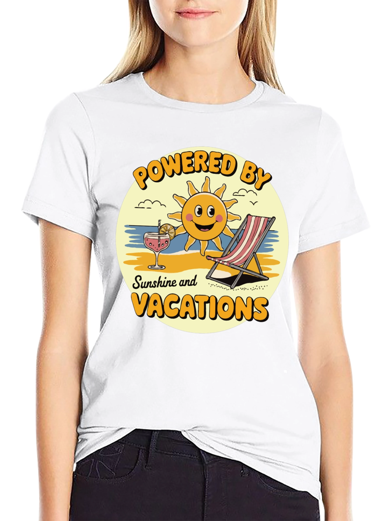 Powered by Sunshine Vacation T-Shirt