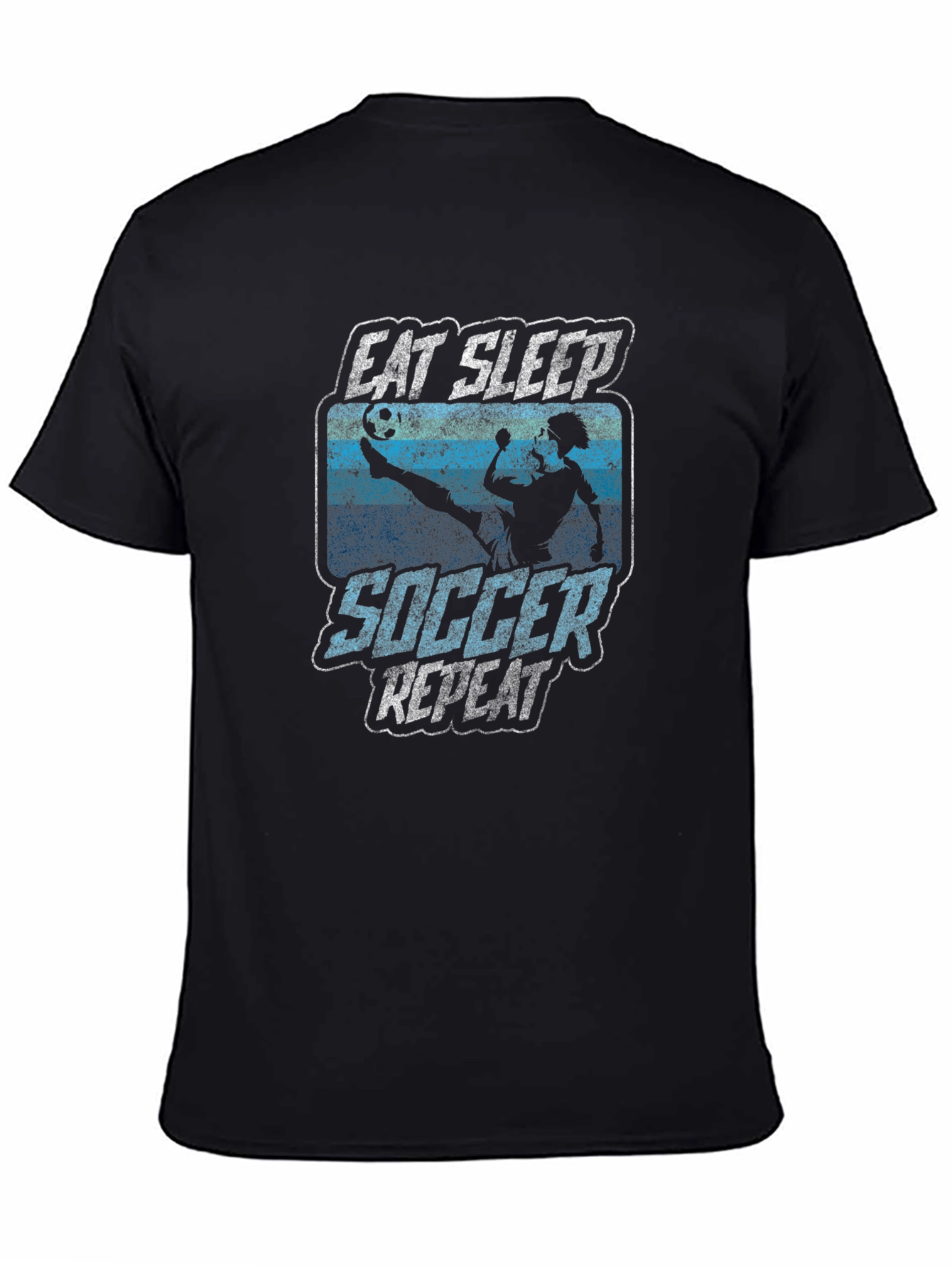 Eat Sleep Soccer Repeat Graphic Tee