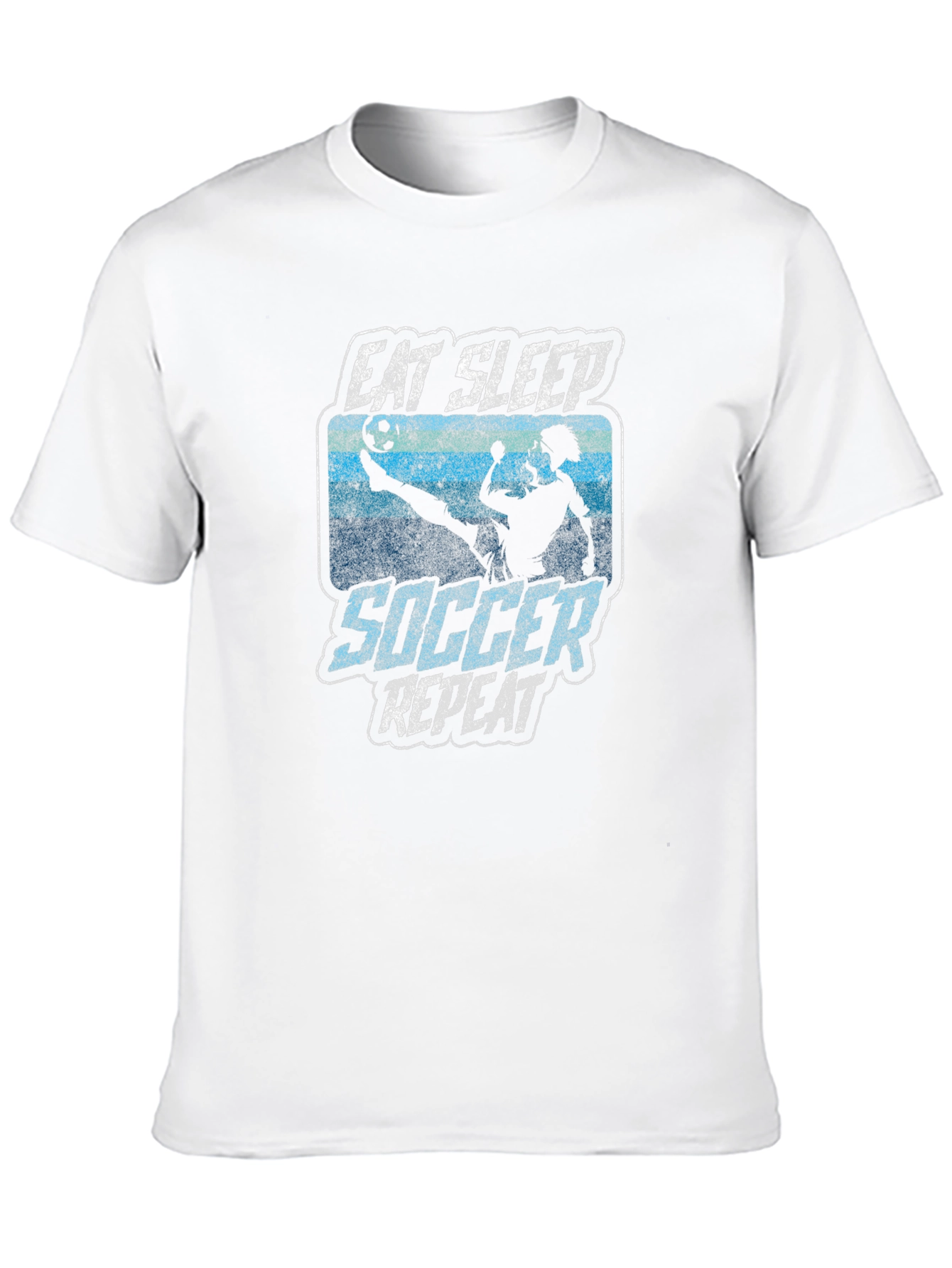 Eat Sleep Soccer Repeat Graphic Tee