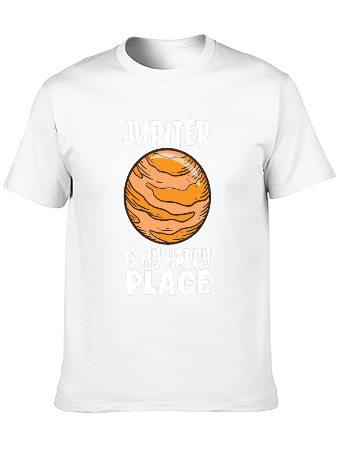 Jupiter Happy Place Black Graphic Tee