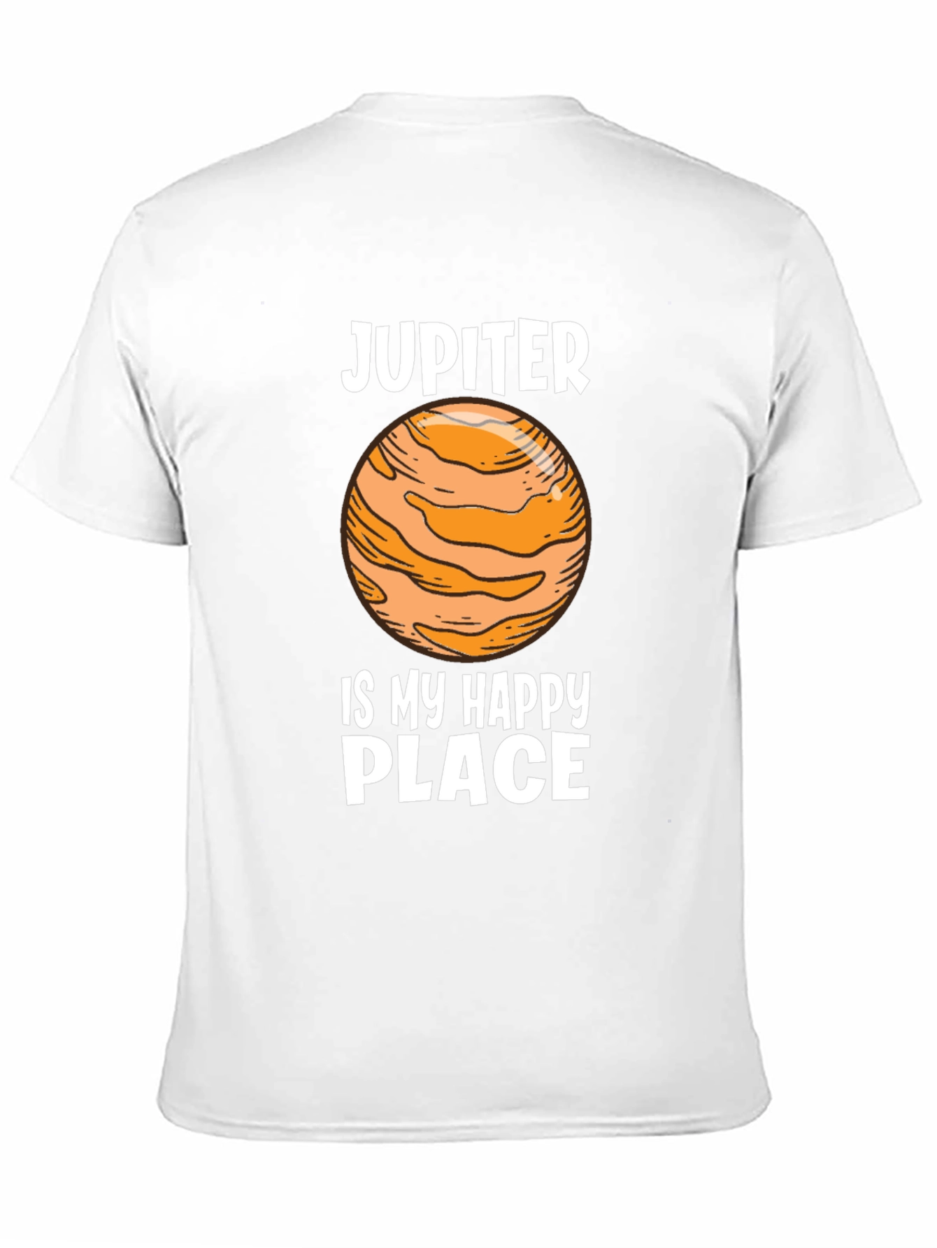 Jupiter Happy Place Black Graphic Tee