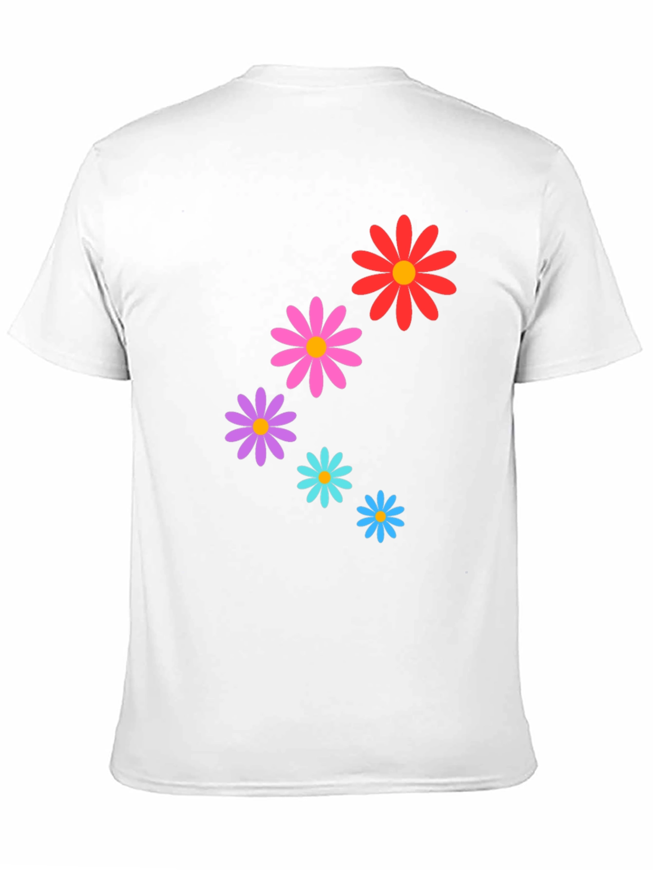 Daisy Flower Graphic Tee - Stylish Black T-Shirt