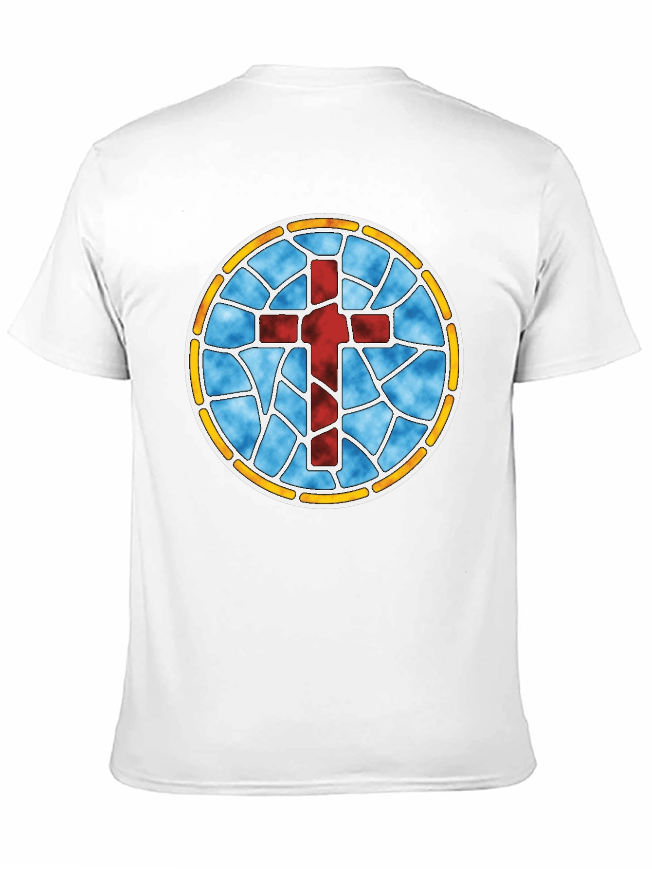Stained Glass Cross Graphic Tee