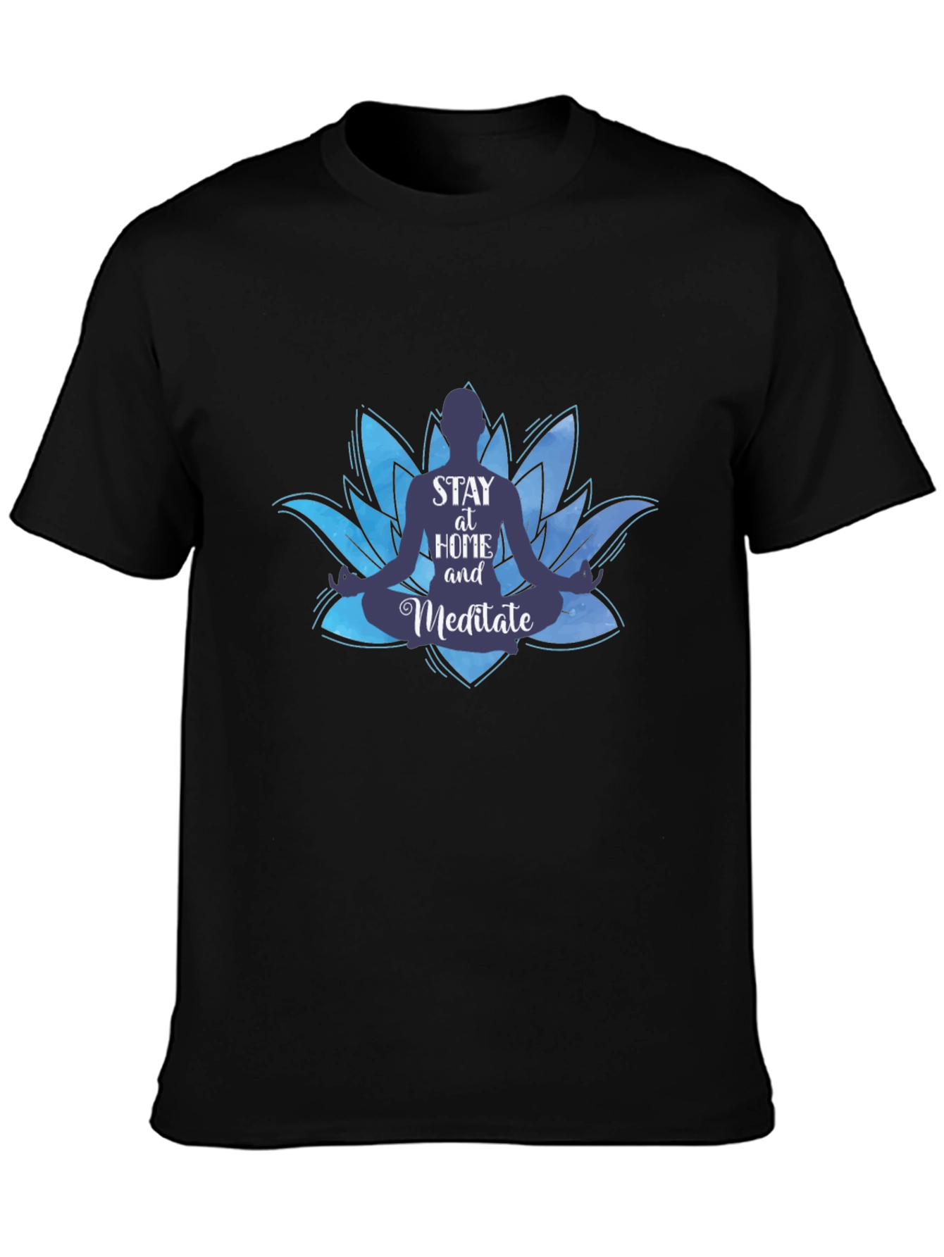 Stay Home Meditate Graphic Tee