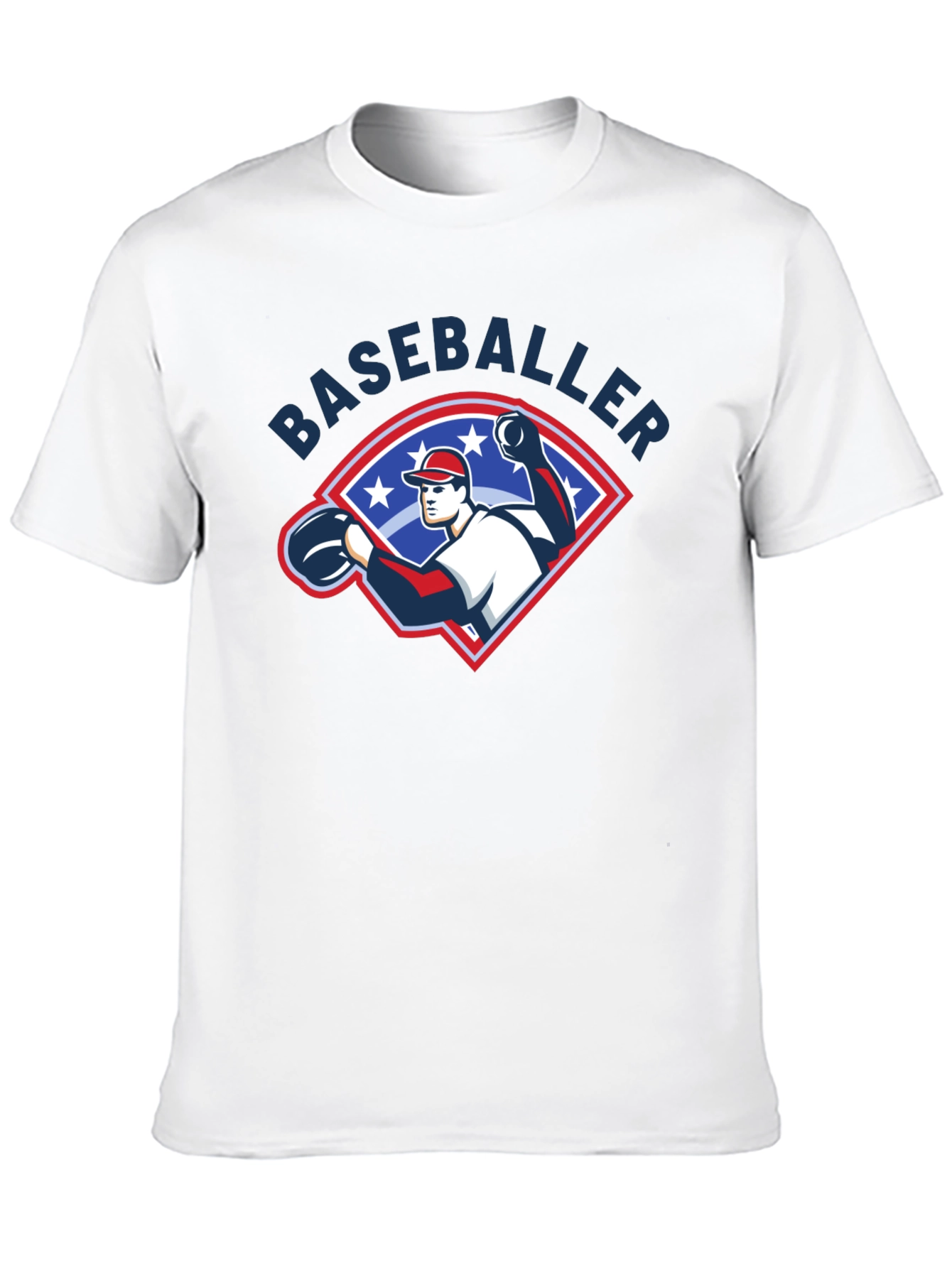 Baseball Player Graphic T-Shirt