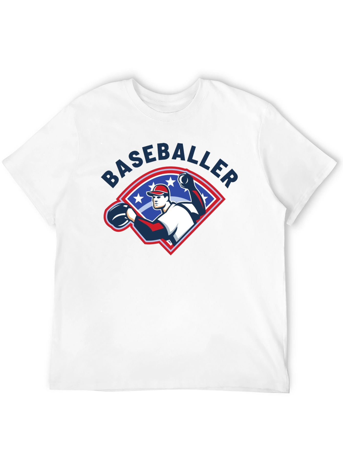 Baseball Player Graphic T-Shirt