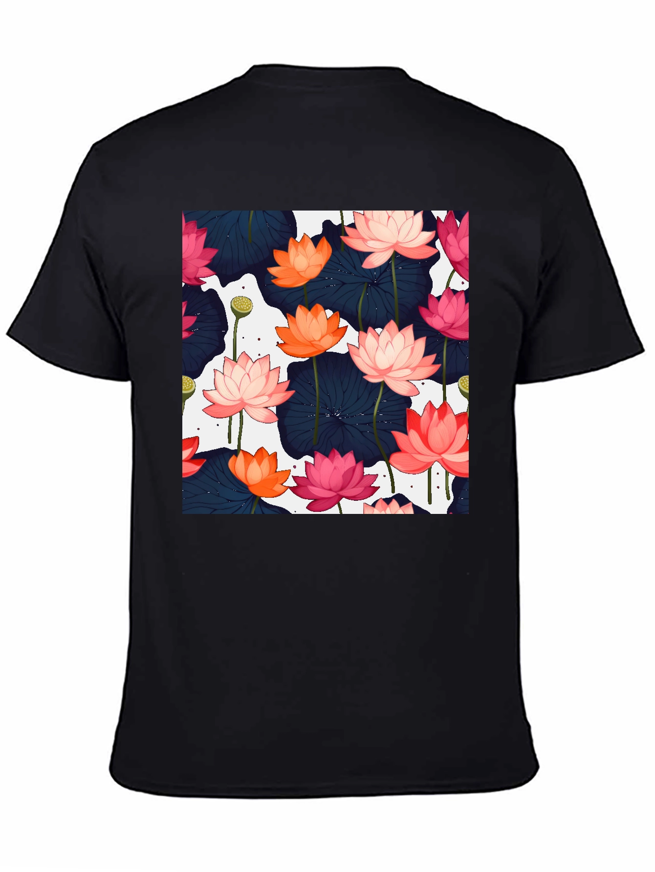 Lotus Flower Graphic T-Shirt