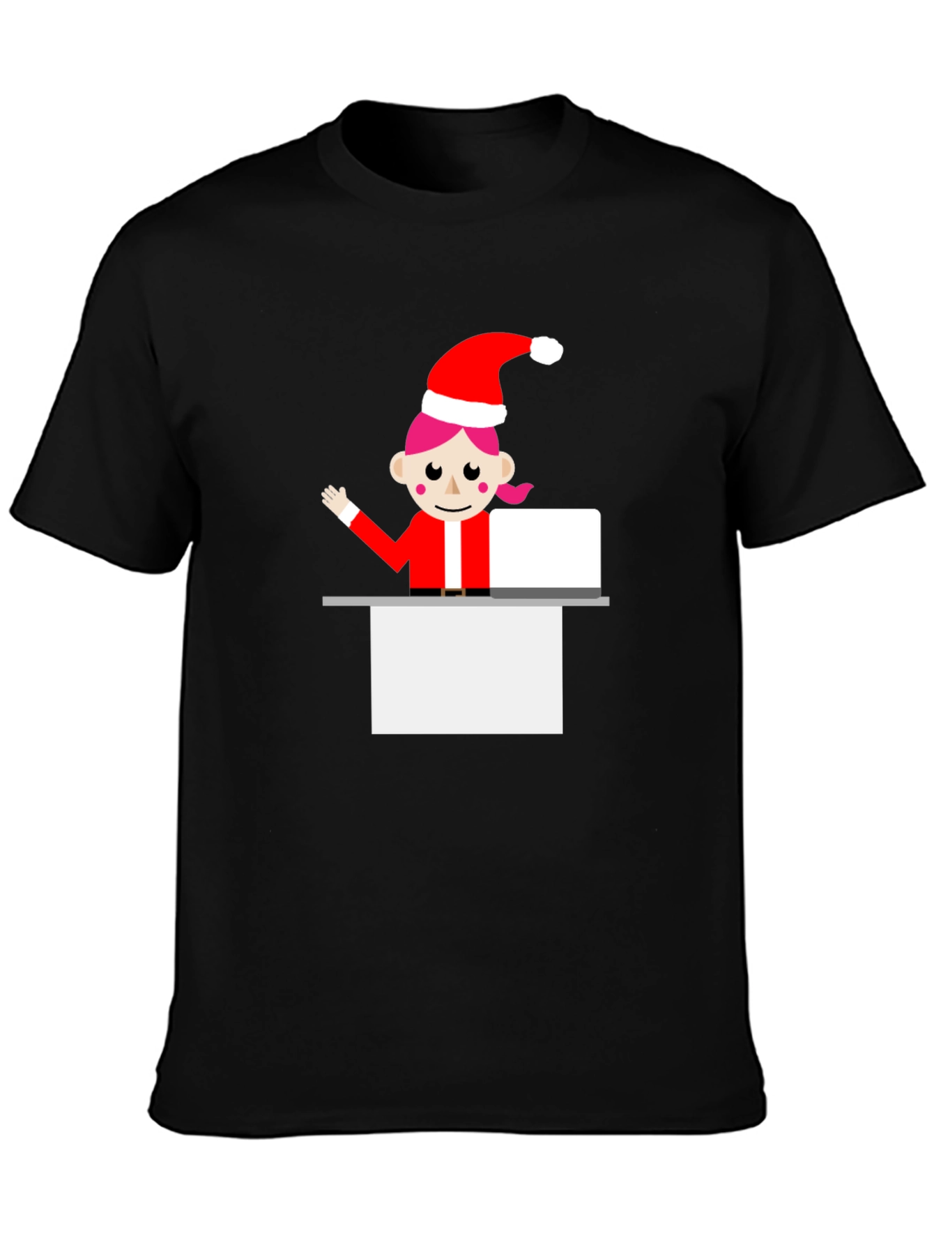 Festive Elf Graphic Tee - Holiday Cheer T-Shirt