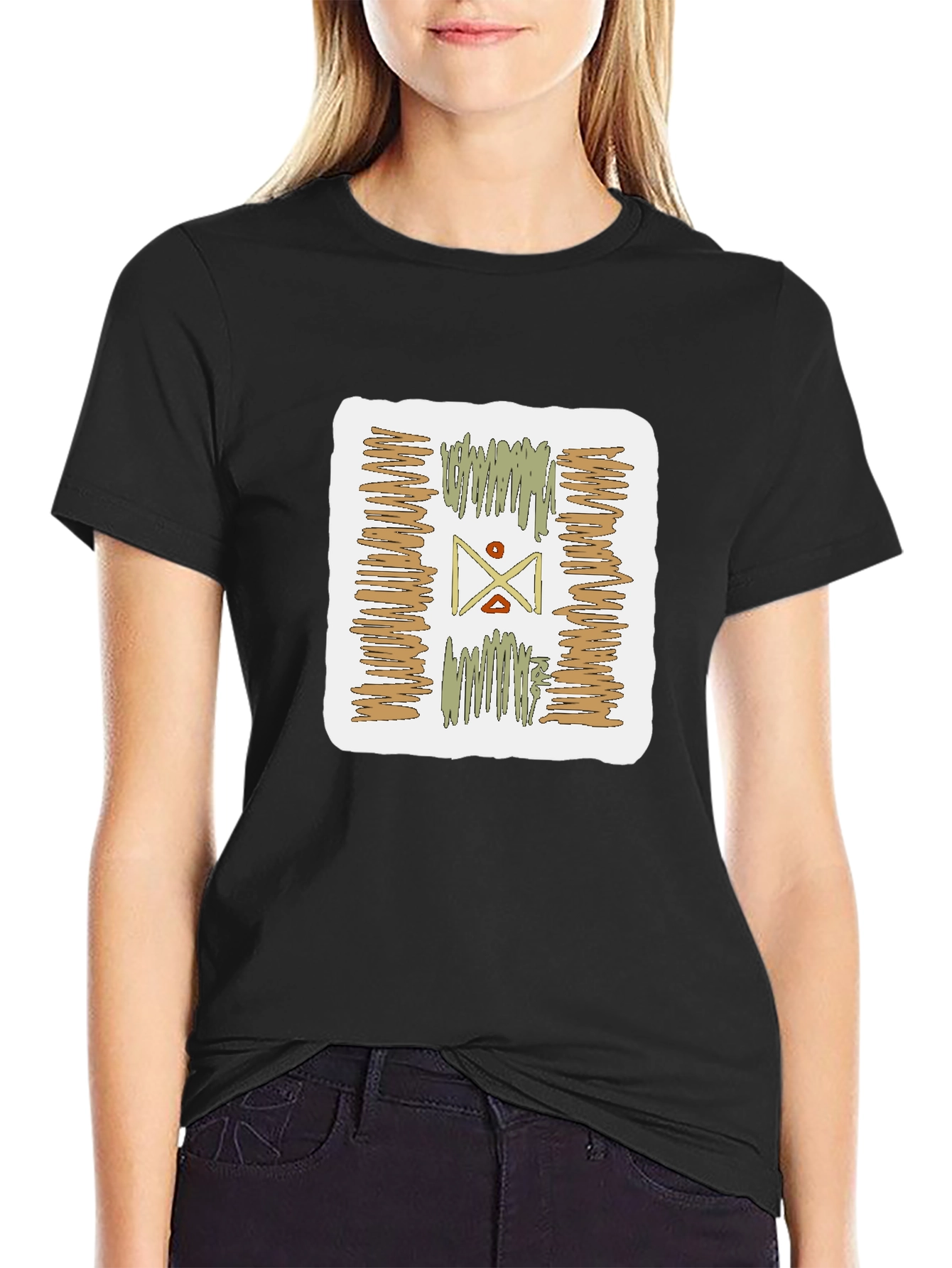 Abstract Graphic Print Tee
