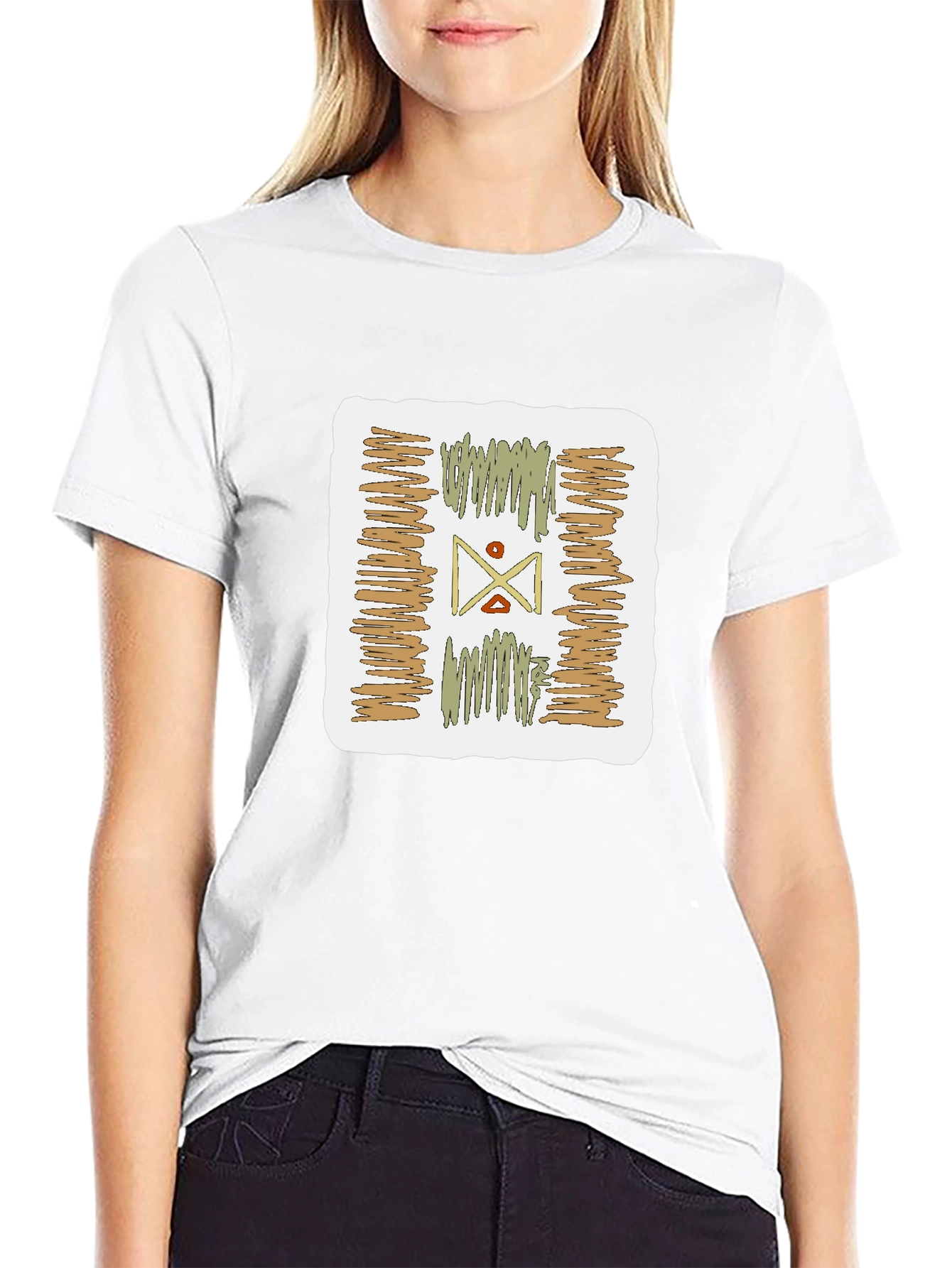 Abstract Graphic Print Tee