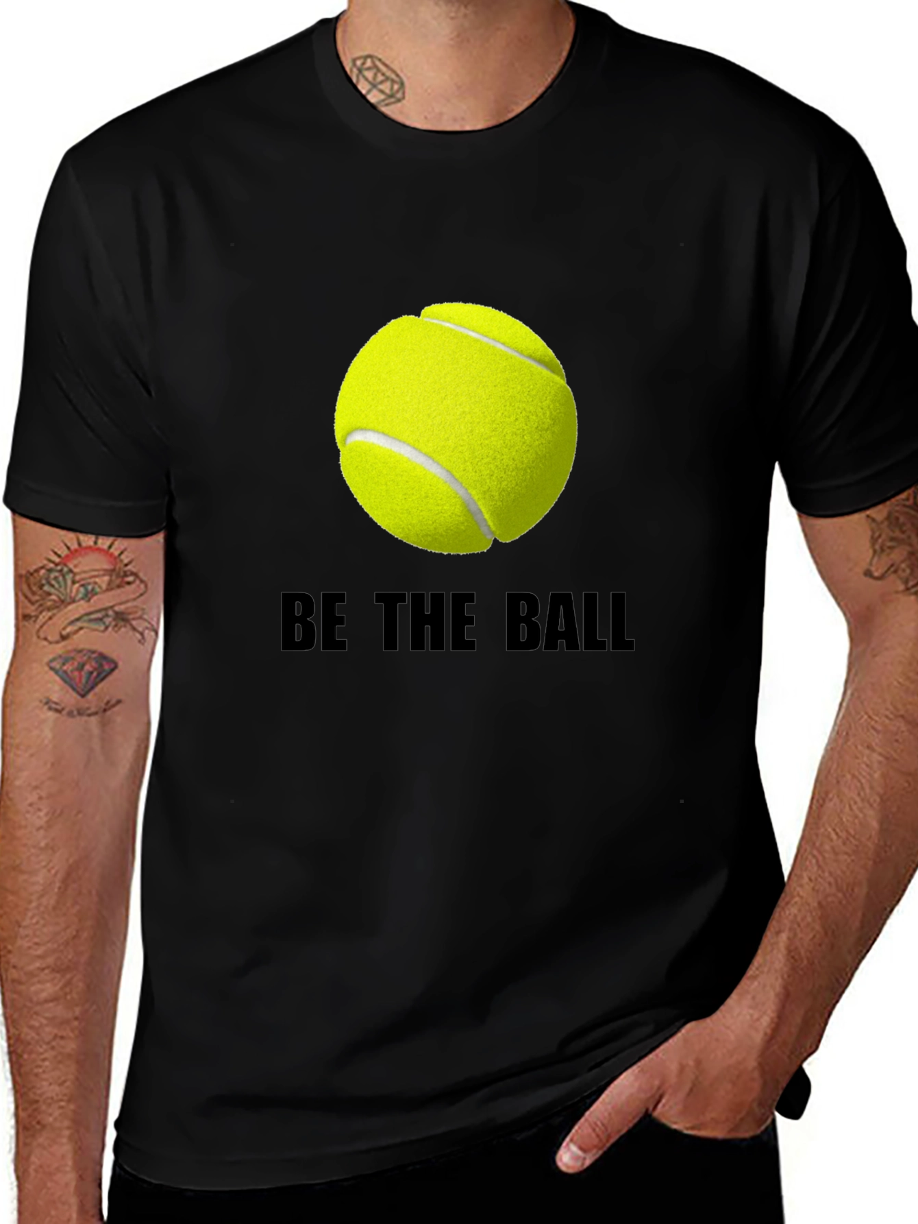 Be The Ball Tee: Tennis Graphic T-Shirt