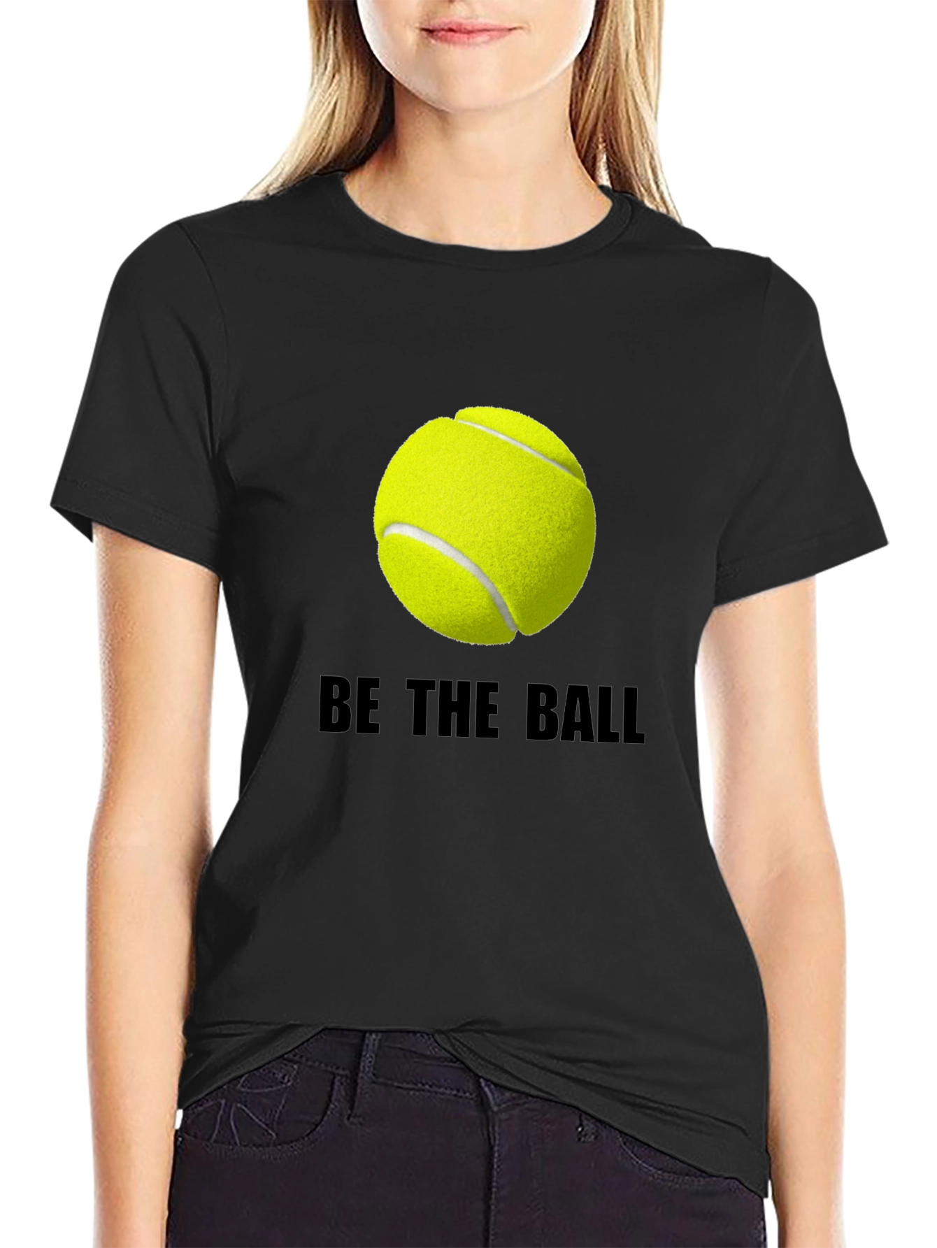 Be The Ball Tee: Tennis Graphic T-Shirt