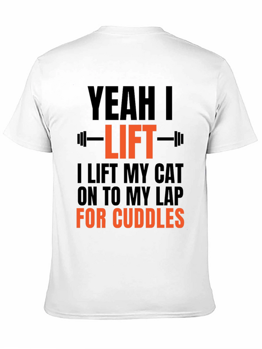 Yeah I Lift Cat Cuddles Graphic Tee