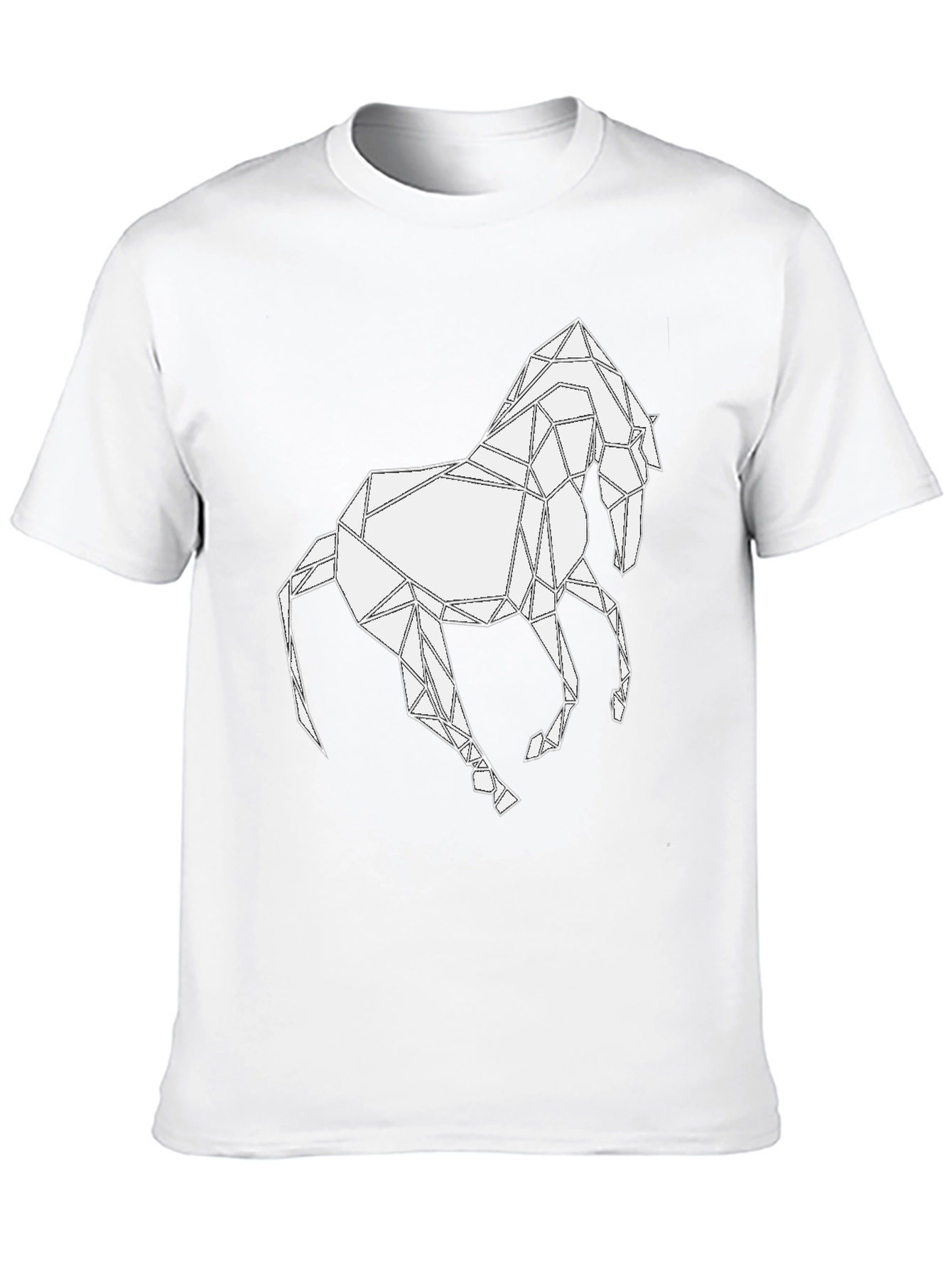 Geometric Horse Graphic T-Shirt