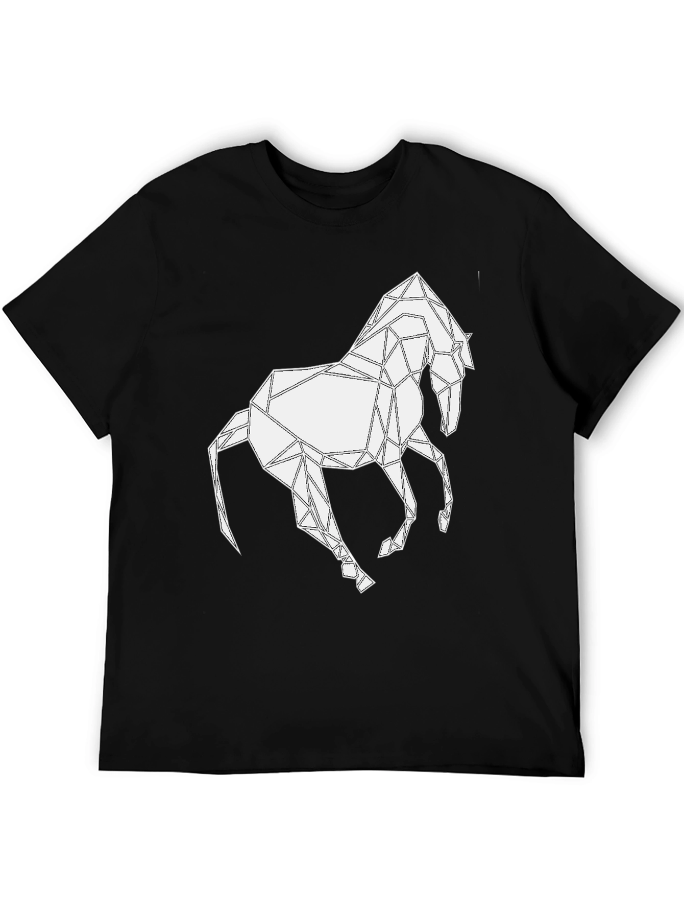 Geometric Horse Graphic T-Shirt