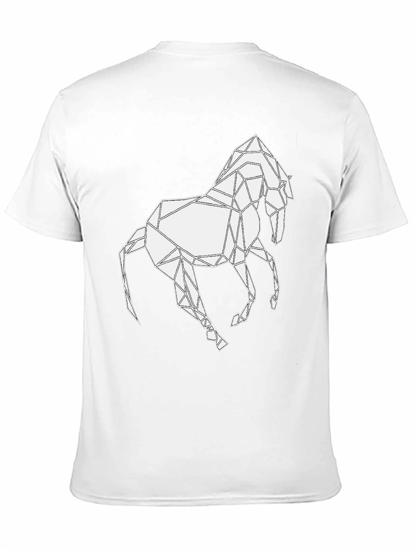 Geometric Horse Graphic T-Shirt