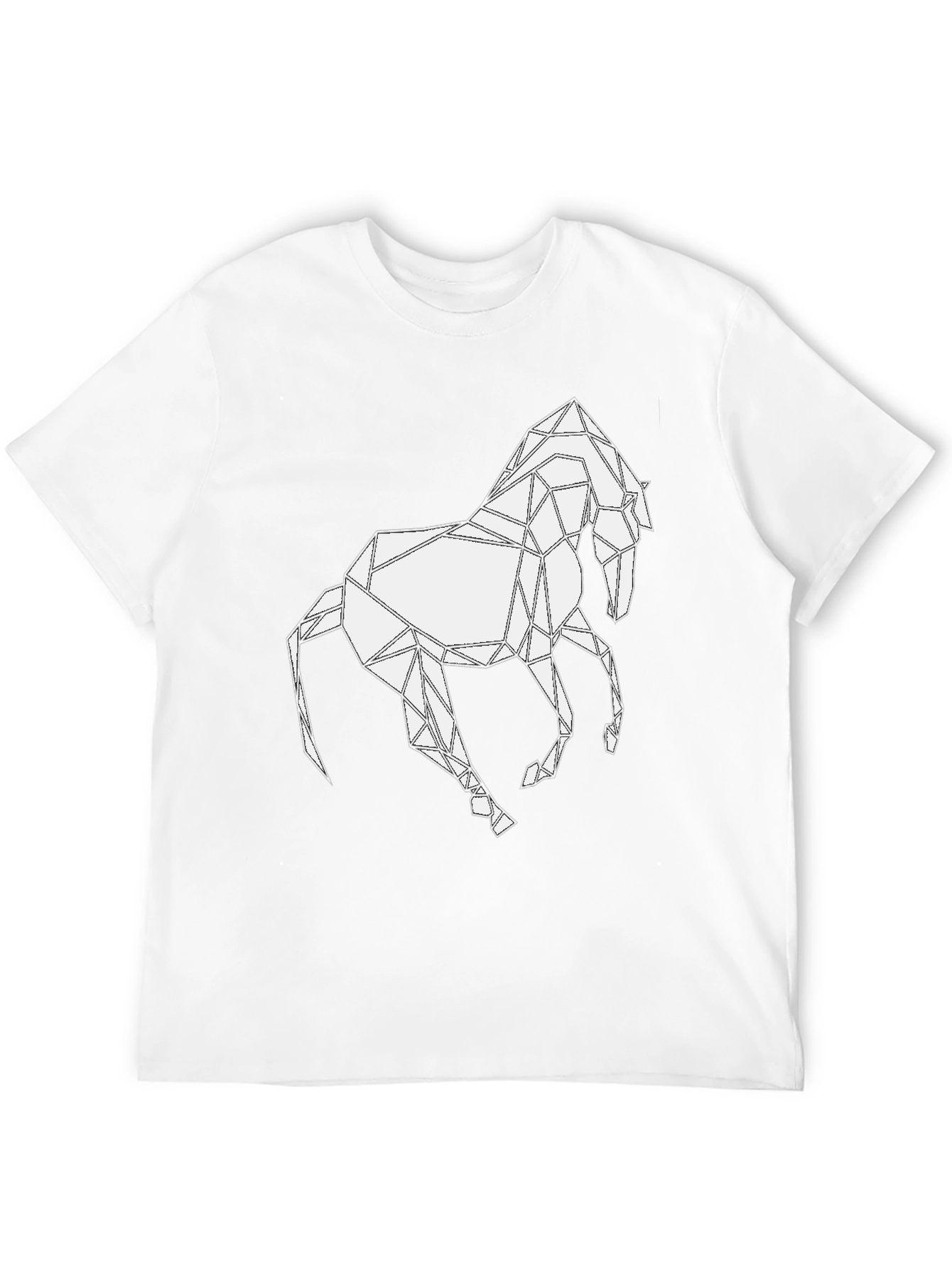 Geometric Horse Graphic T-Shirt