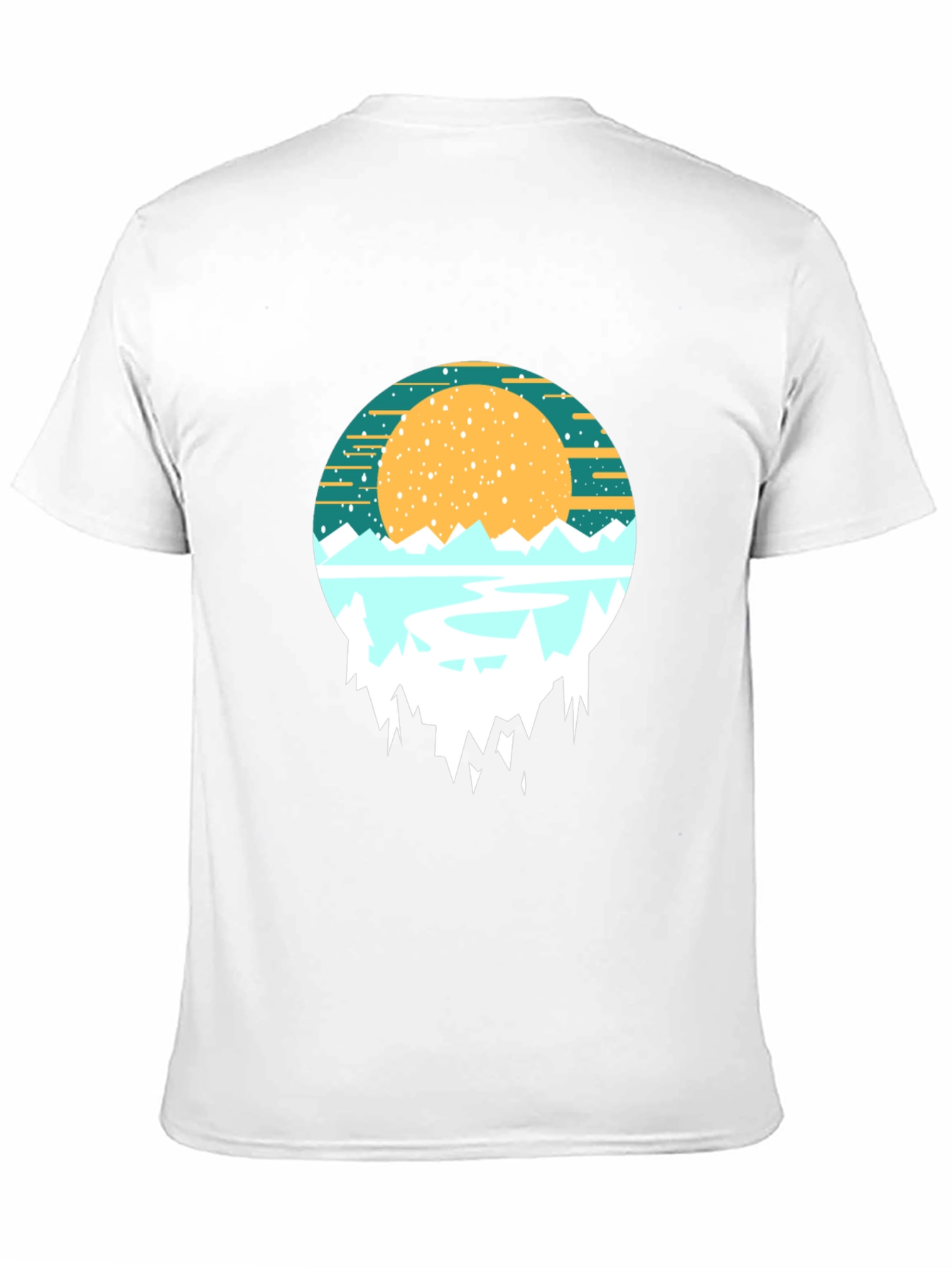 Mountain Sunset Graphic Tee - Nature Inspired Shirt
