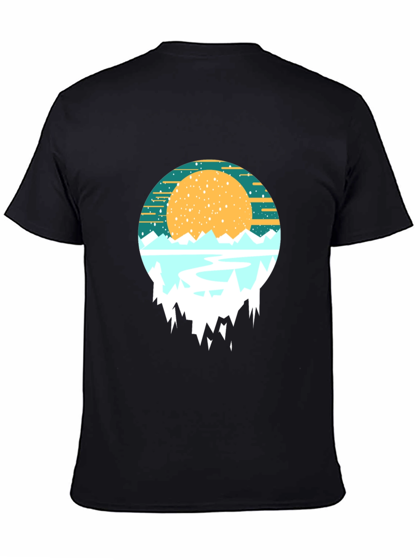 Mountain Sunset Graphic Tee - Nature Inspired Shirt