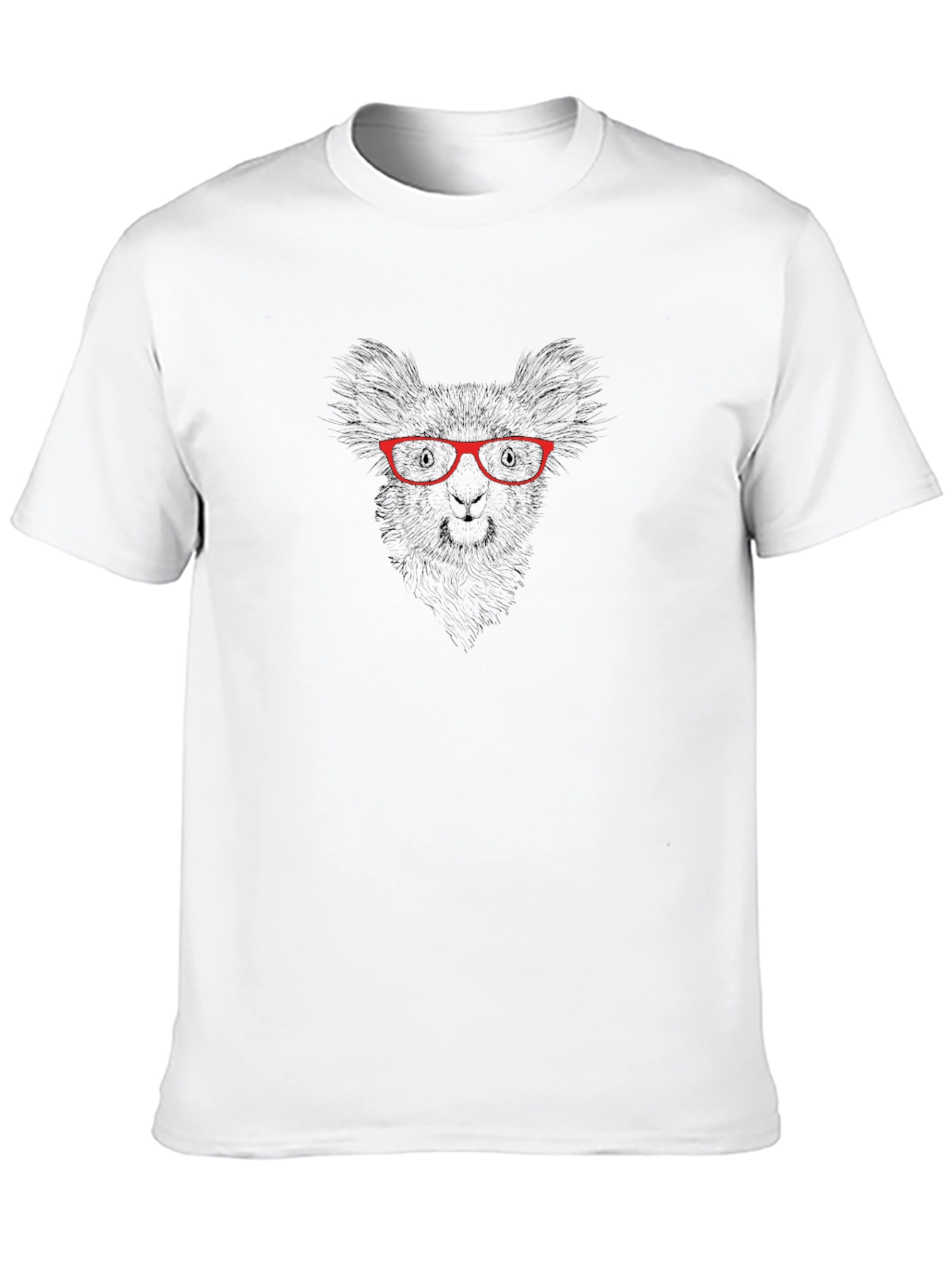 Cool Llama Graphic Tee - Black Cotton T-Shirt