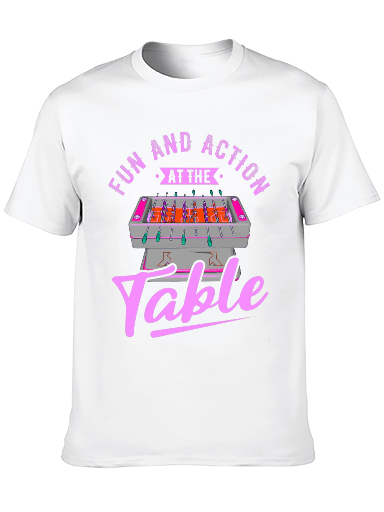 Fun and Action Table T-Shirt - Foosball Graphic Tee