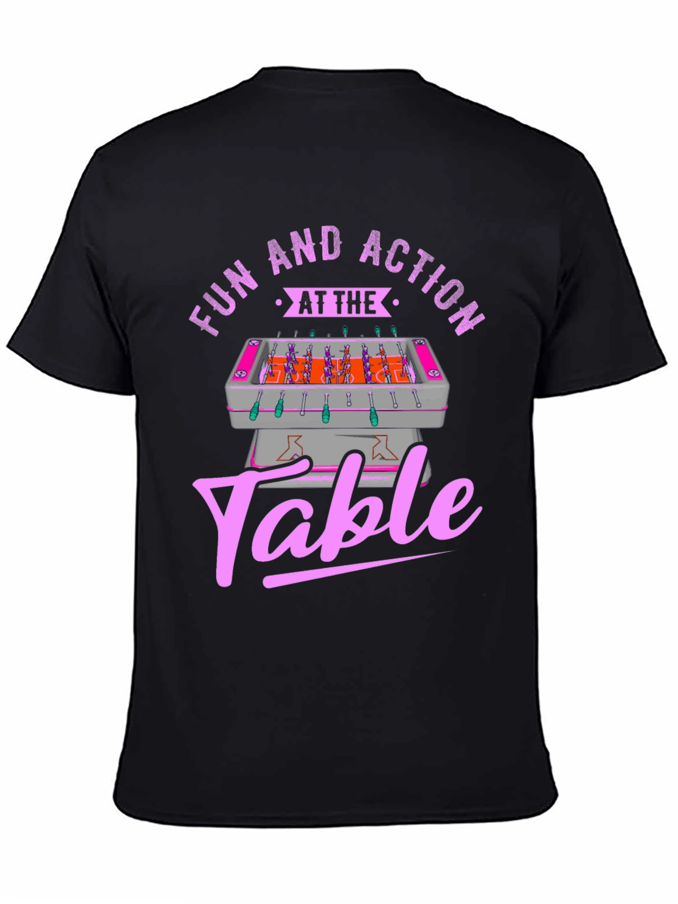 Fun and Action Table T-Shirt - Foosball Graphic Tee