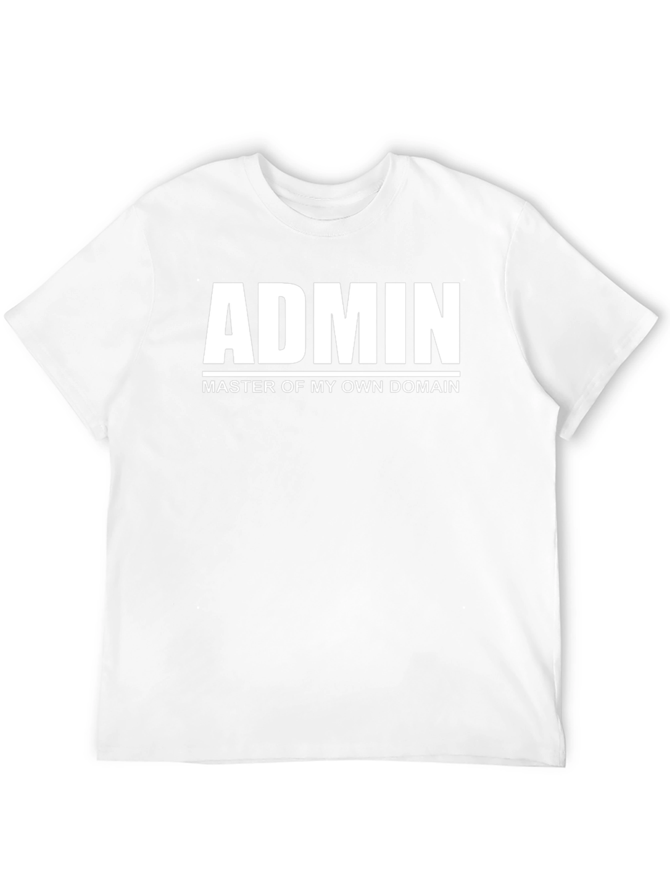Admin Master of My Domain Black Graphic Tee