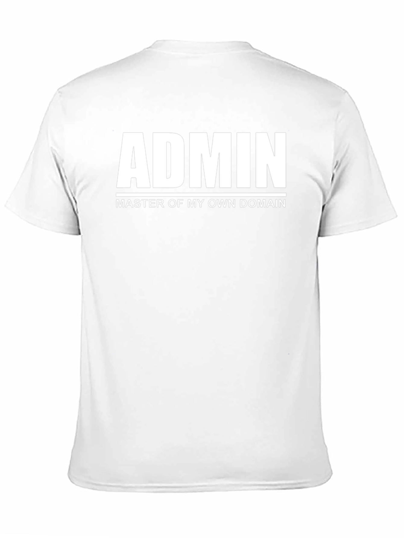 Admin Master of My Domain Black Graphic Tee