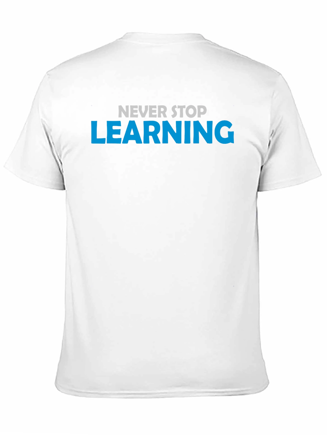 Never Stop Learning Black T-Shirt